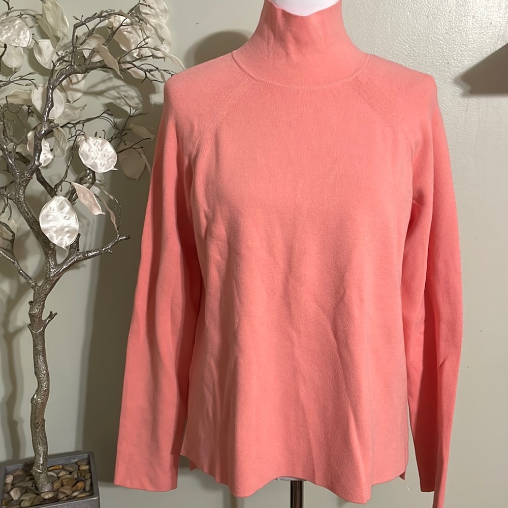 ANN TAYLOR SALMON TURTLENECK